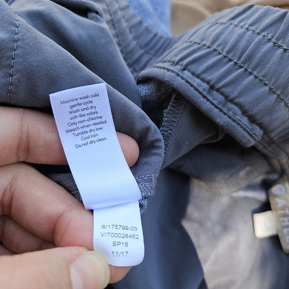 Athleta Bali linen ankle pant gray size 12 - Picture 7 of 7